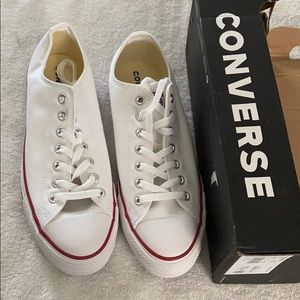 New In Box White Converse